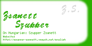 zsanett szupper business card